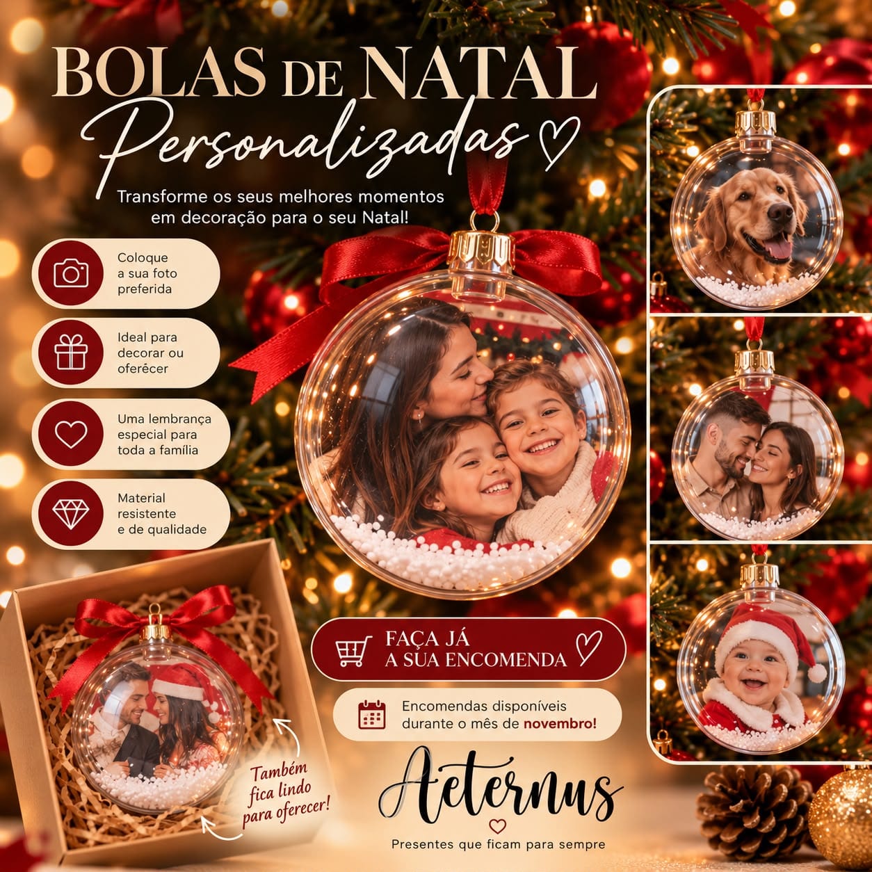 Bolas de Natal Personalizadas Aeturnus